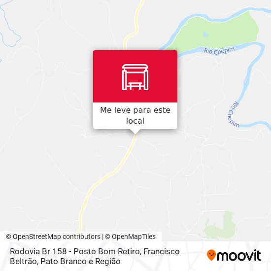 Rodovia Br 158 - Posto Bom Retiro mapa