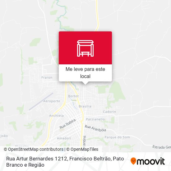 Rua Artur Bernardes 1212 mapa