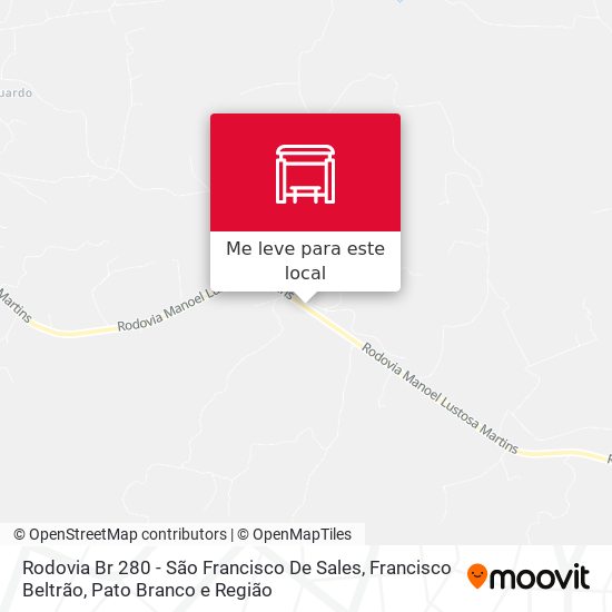 Rodovia Br 280 - São Francisco De Sales mapa