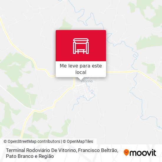 Terminal Rodoviário De Vitorino mapa