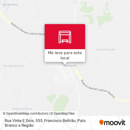 Rua Vinte E Dois, 555 mapa
