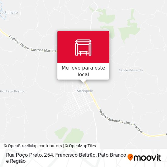 Rua Poço Preto, 254 mapa