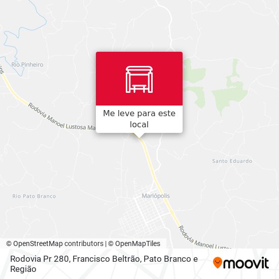Rodovia Pr 280 mapa