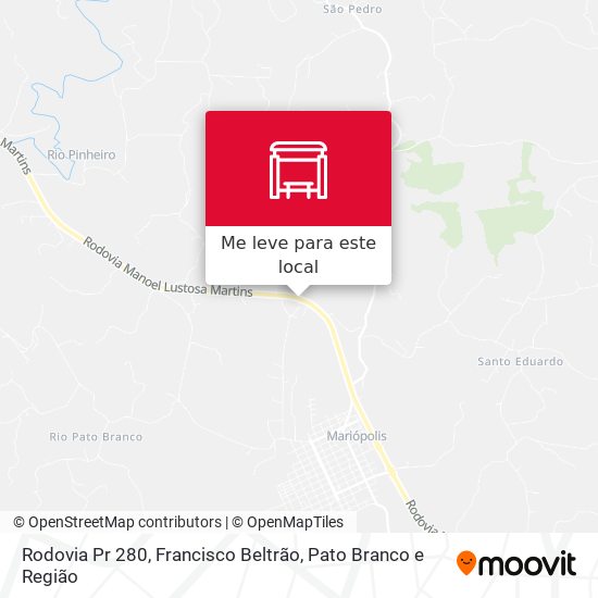 Rodovia Pr 280 mapa