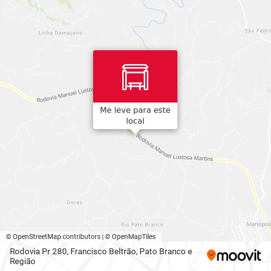 Rodovia Pr 280 mapa