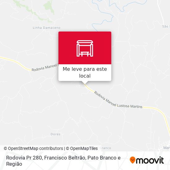 Rodovia Pr 280 mapa