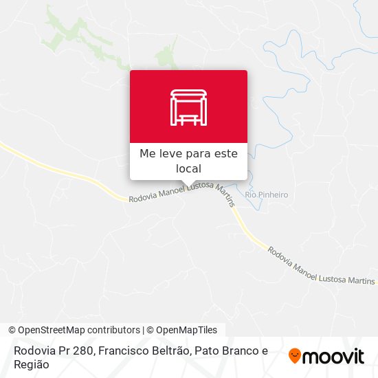 Rodovia Pr 280 mapa