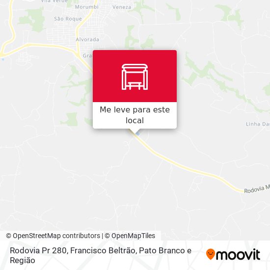 Rodovia Pr 280 mapa