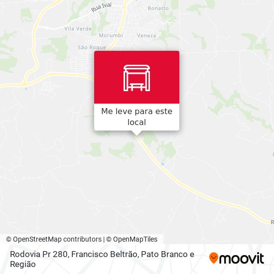 Rodovia Pr 280 mapa