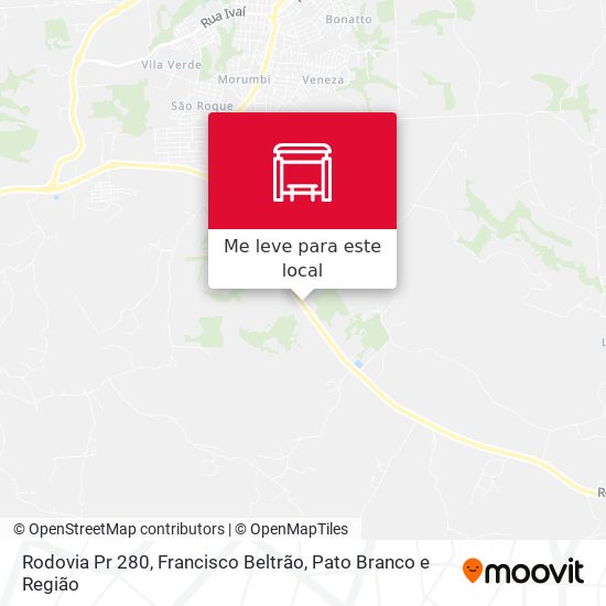 Rodovia Pr 280 mapa