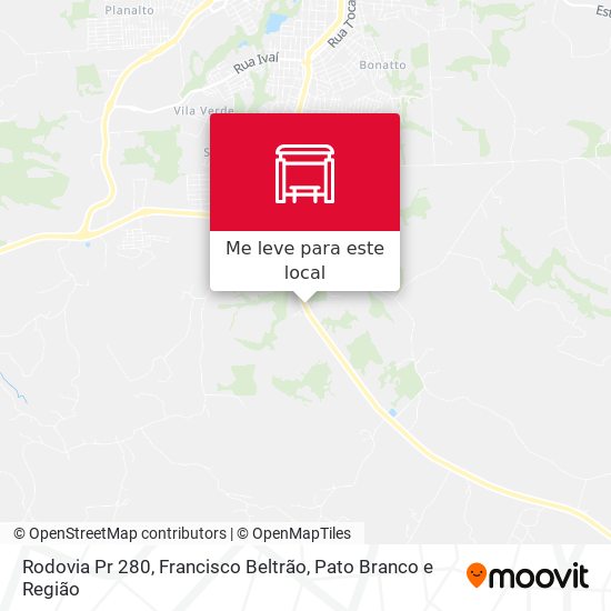 Rodovia Pr 280 mapa