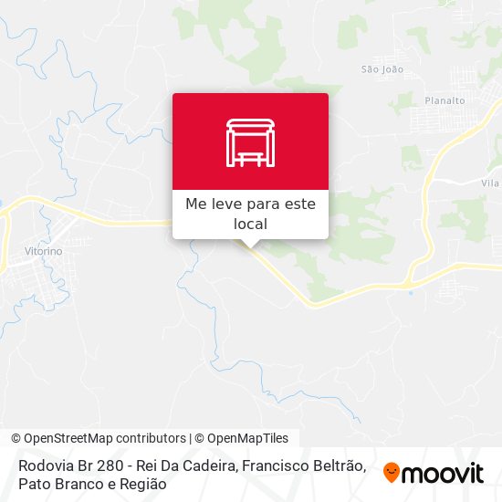 Rodovia Br 280 - Rei Da Cadeira mapa