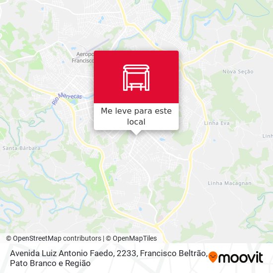 Avenida Luiz Antonio Faedo, 2233 mapa