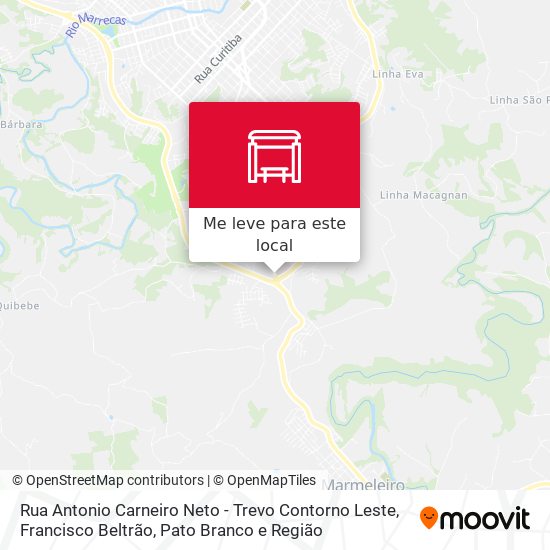 Rua Antonio Carneiro Neto - Trevo Contorno Leste mapa