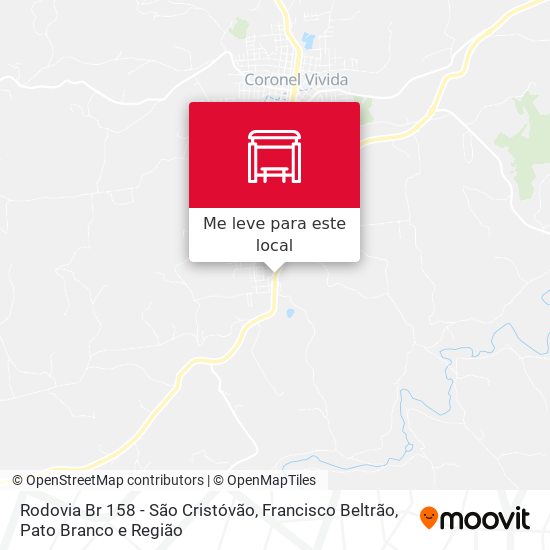 Rodovia Br 158 - São Cristóvão mapa