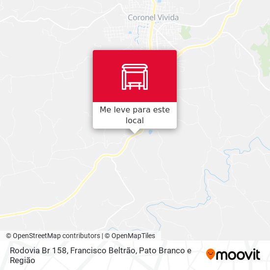 Rodovia Br 158 mapa