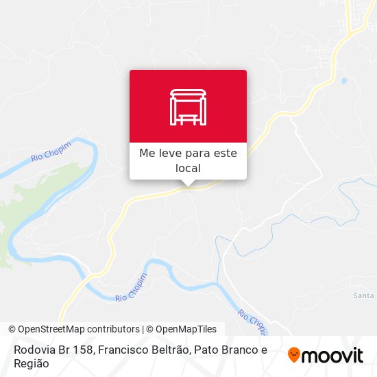 Rodovia Br 158 mapa