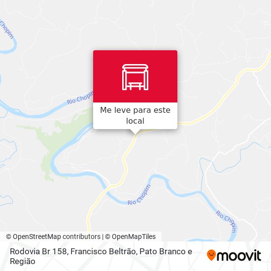 Rodovia Br 158 mapa