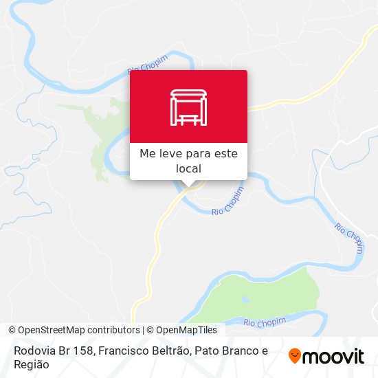 Rodovia Br 158 mapa