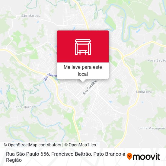 Rua São Paulo 656 mapa