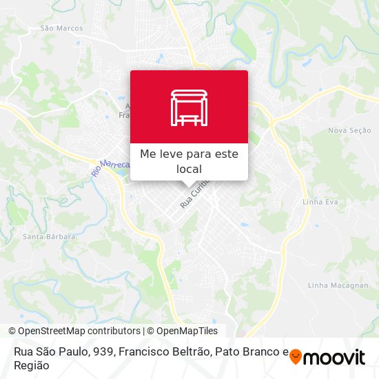 Rua São Paulo, 939 mapa