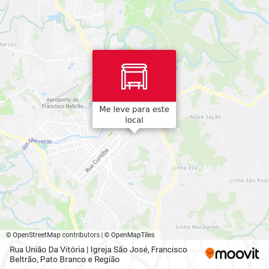 Rua União Da Vitória | Igreja São José mapa