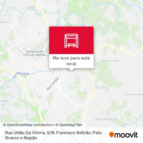 Rua União Da Vitória, S/N mapa