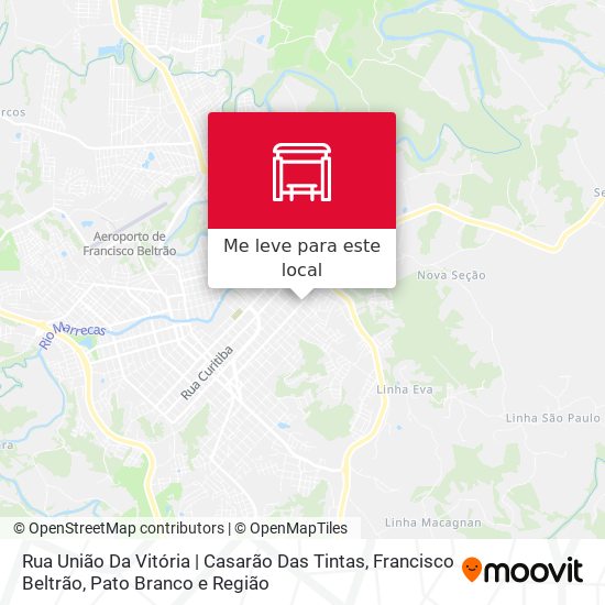 Rua União Da Vitória | Casarão Das Tintas mapa