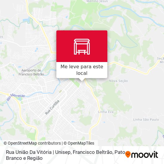 Rua União Da Vitória | Unisep mapa