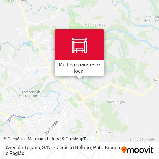 Avenida Tucano, S/N mapa