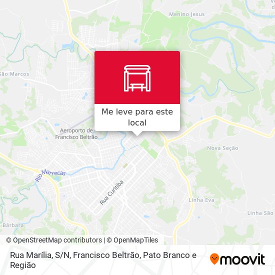 Rua Marília, S/N mapa