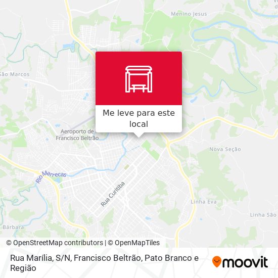 Rua Marília, S/N mapa