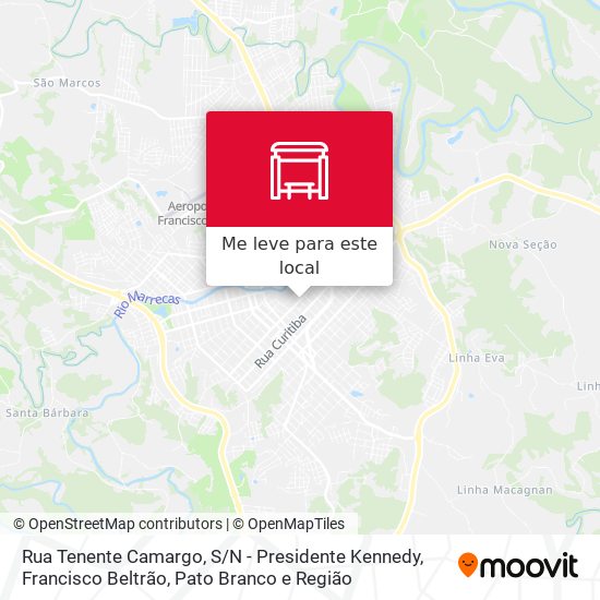 Rua Tenente Camargo, S / N - Presidente Kennedy mapa