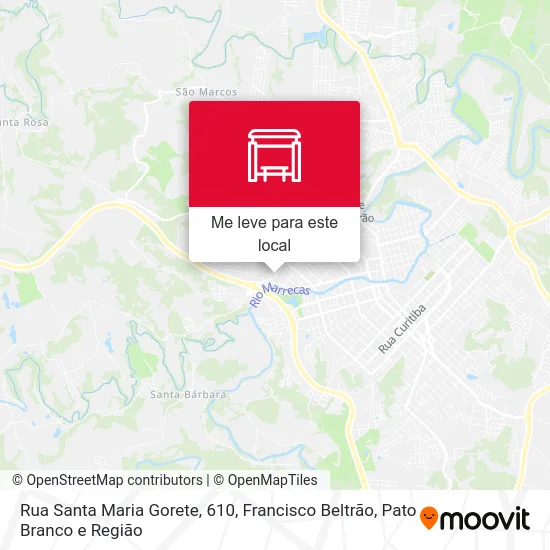 Rua Santa Maria Gorete, 610 mapa