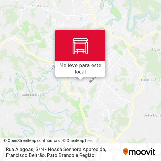 Rua Alagoas, S / N - Nossa Senhora Aparecida mapa