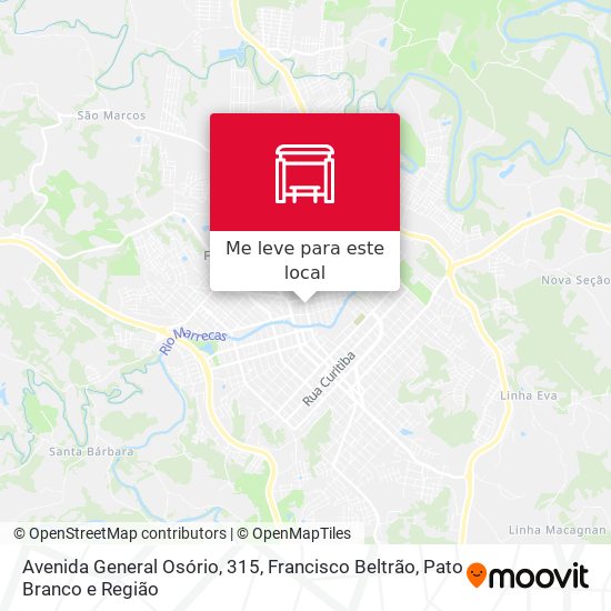Avenida General Osório, 315 mapa