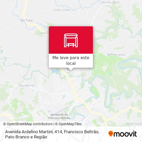 Avenida Ardelino Martini, 414 mapa