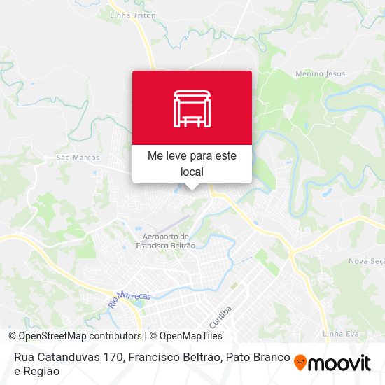 Rua Catanduvas 170 mapa