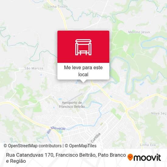 Rua Catanduvas 170 mapa