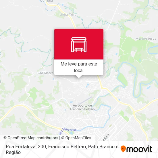 Rua Fortaleza, 200 mapa