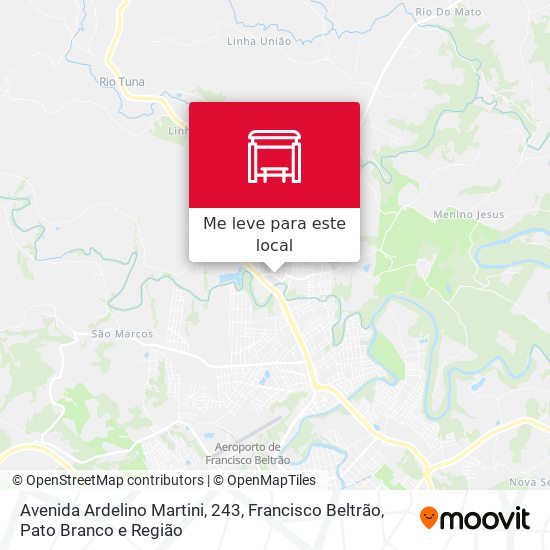 Avenida Ardelino Martini, 243 mapa