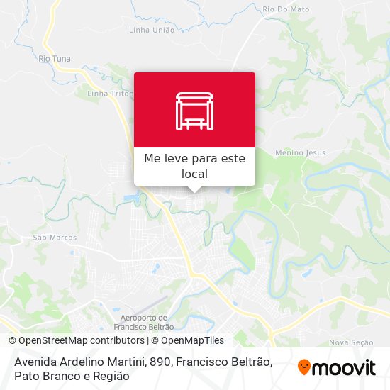 Avenida Ardelino Martini, 890 mapa