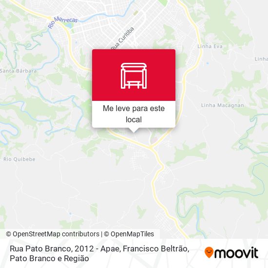 Rua Pato Branco, 2012 - Apae mapa