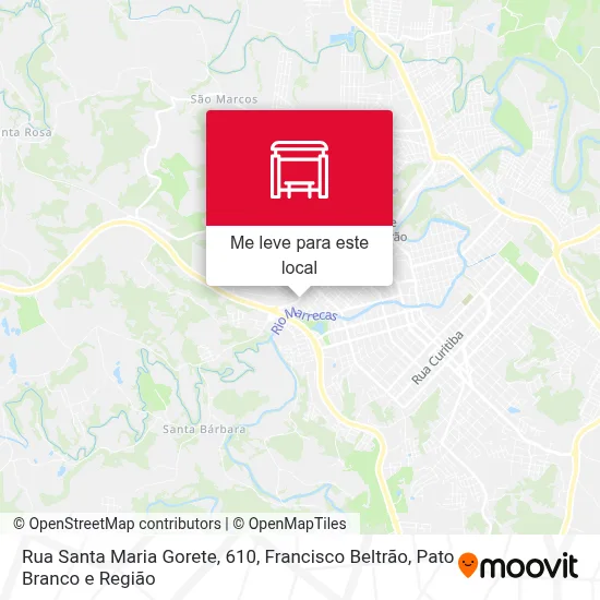 Rua Santa Maria Gorete, 610 mapa