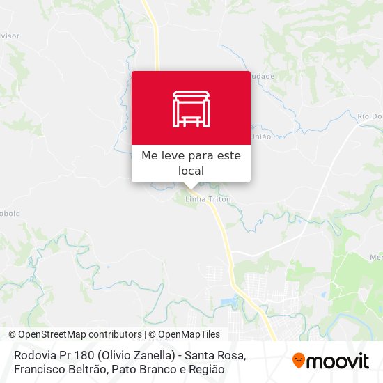 Rodovia Pr 180 (Olivio Zanella) - Santa Rosa mapa