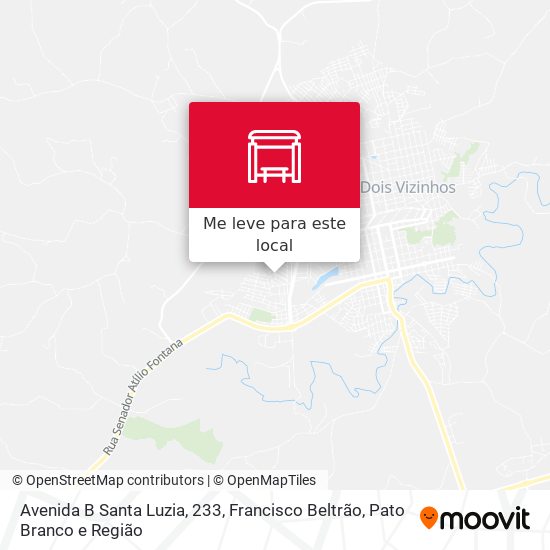 Avenida B Santa Luzia, 233 mapa
