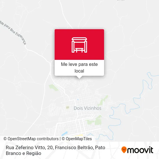Rua Zeferino Vitto, 20 mapa