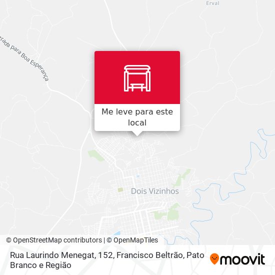 Rua Laurindo Menegat, 152 mapa