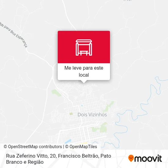 Rua Zeferino Vitto, 20 mapa