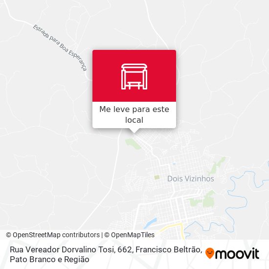 Rua Vereador Dorvalino Tosi, 662 mapa